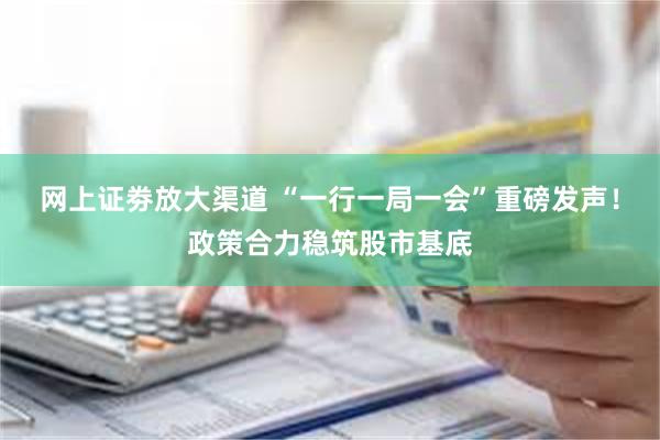 网上证劵放大渠道 “一行一局一会”重磅发声！政策合力稳筑股市基底